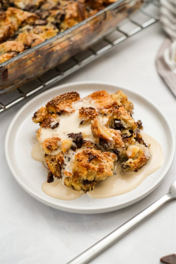 serving of Irish Bread Pudding