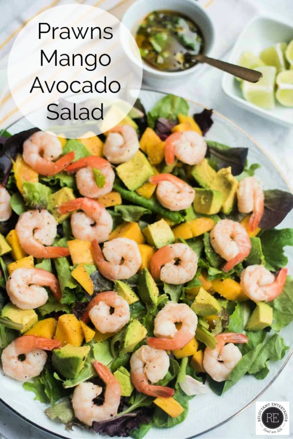 Avocado Mango Shrimp Salad - Averie Cooks