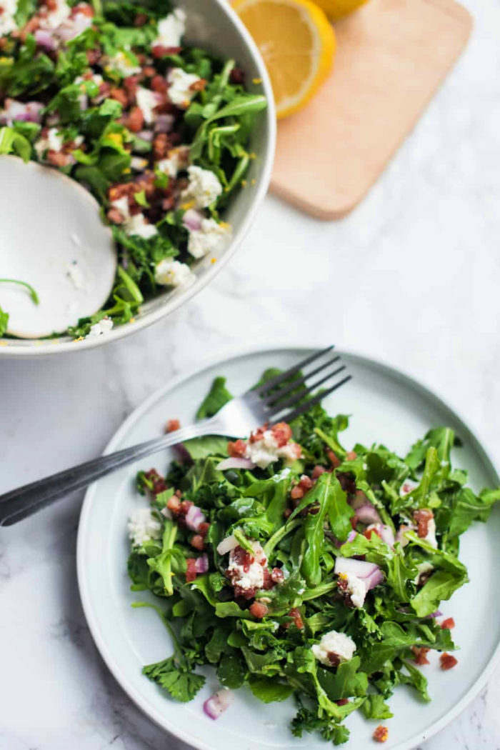 salad with fresh lemon