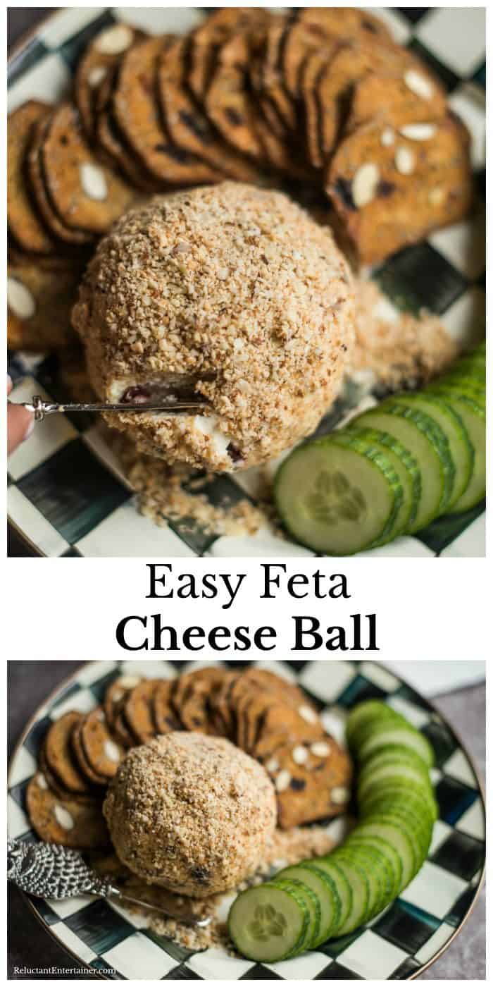 Easy Feta Cheese Ball from The Pretty Dish