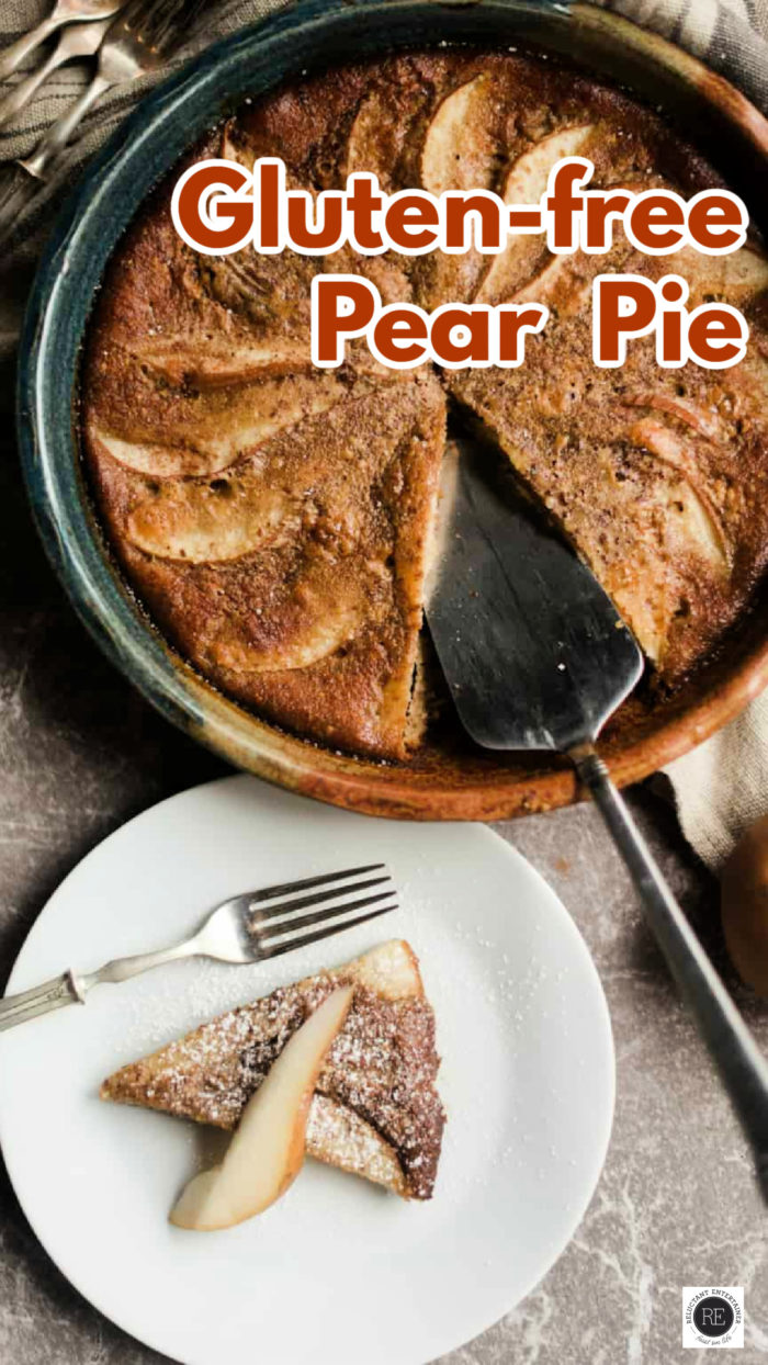 gluten free pear pie