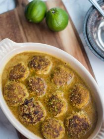 Turkey Meatball Recipe with spicy curry