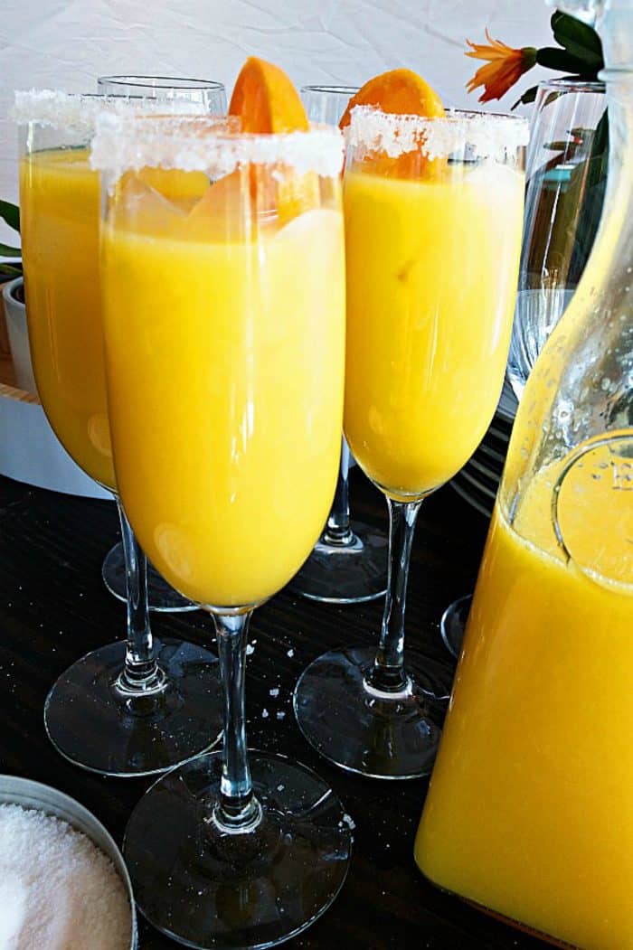 Virgin mimosa drink for mother’s day