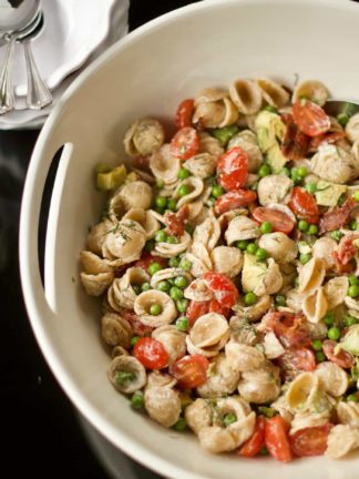 a BLT pasta salad