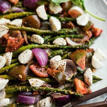 Pesto Asparagus Caprese Salad Recipe - Reluctant Entertainer