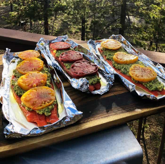 Cashew Pesto Wild Sockeye Salmon