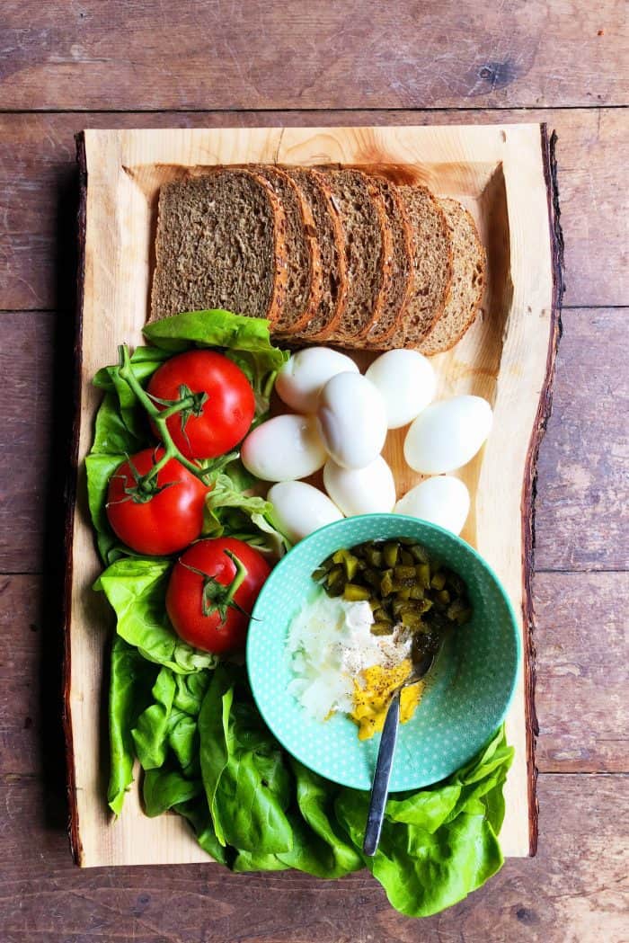 Egg Salad Sandwich Recipe Ingredients