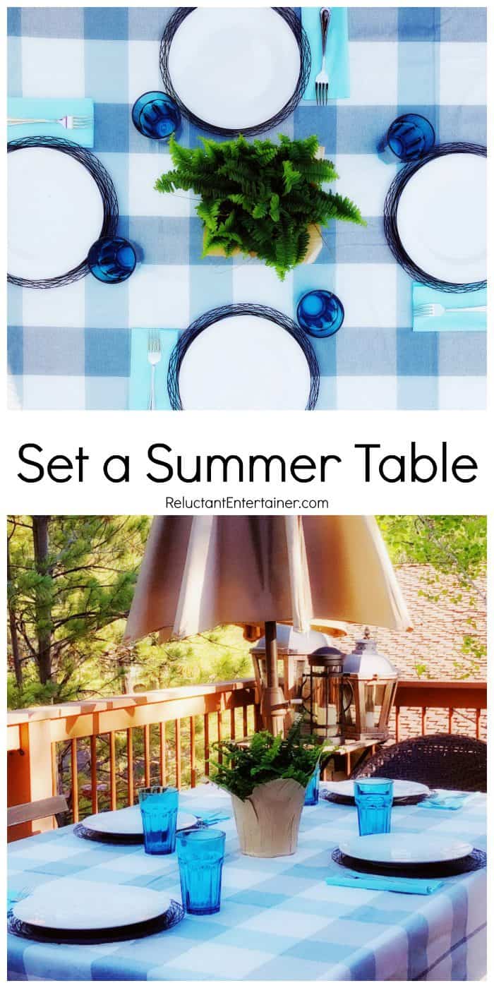 HOW TO: SET A SUMMER TABLE