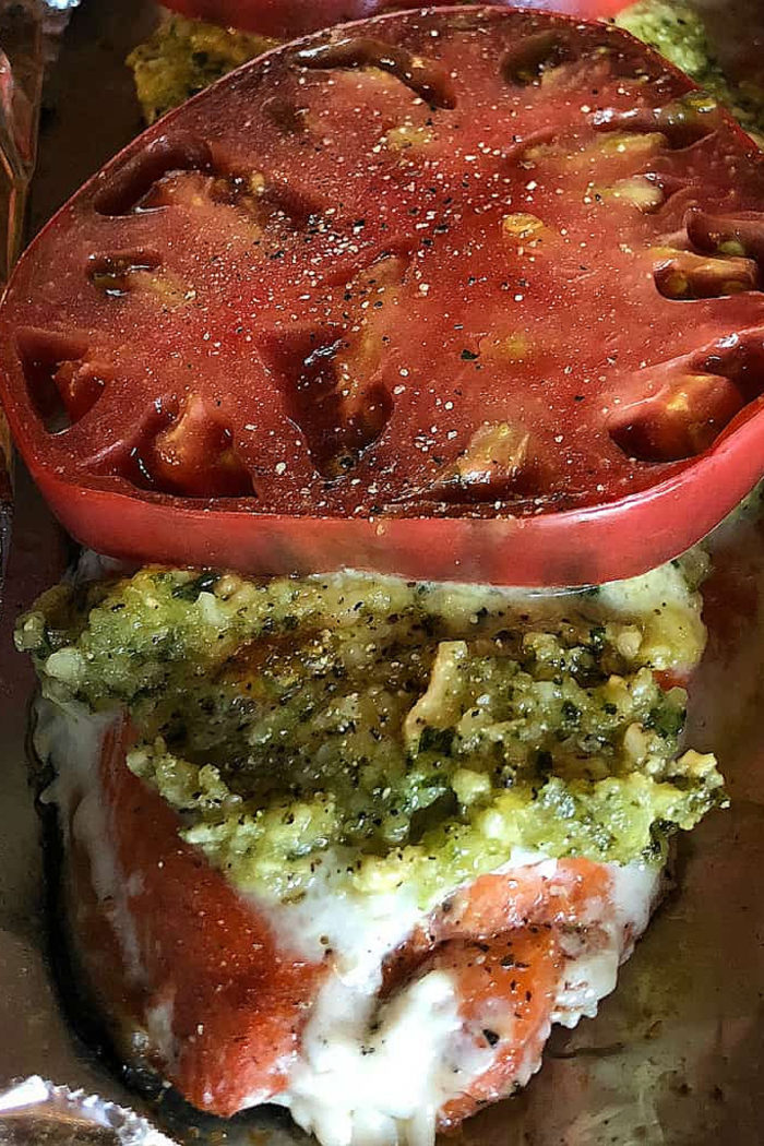 Alaskan Wild Sockeye Salmon with Pesto