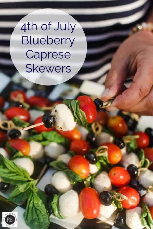 4th of July bluberry skewers