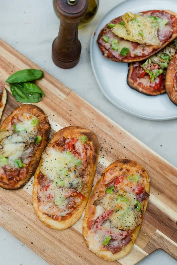 Grilled Flatbread Pizza Bar with Easy Pizza Sauce