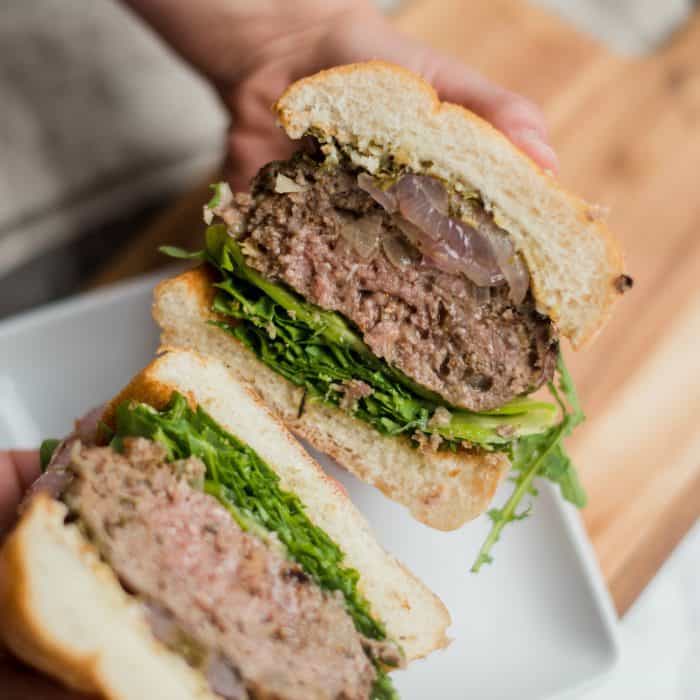 Take a bite: Mint Lamb Burgers with Fig