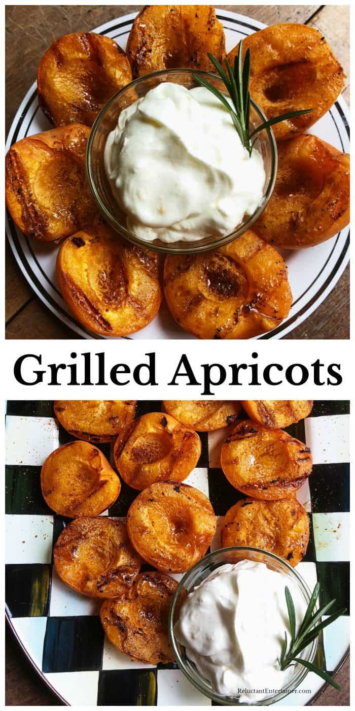 Grilled Apricots with Sweet Cream Recipe