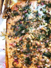 Lime Dill Shallot Grilled Salmon Recipe