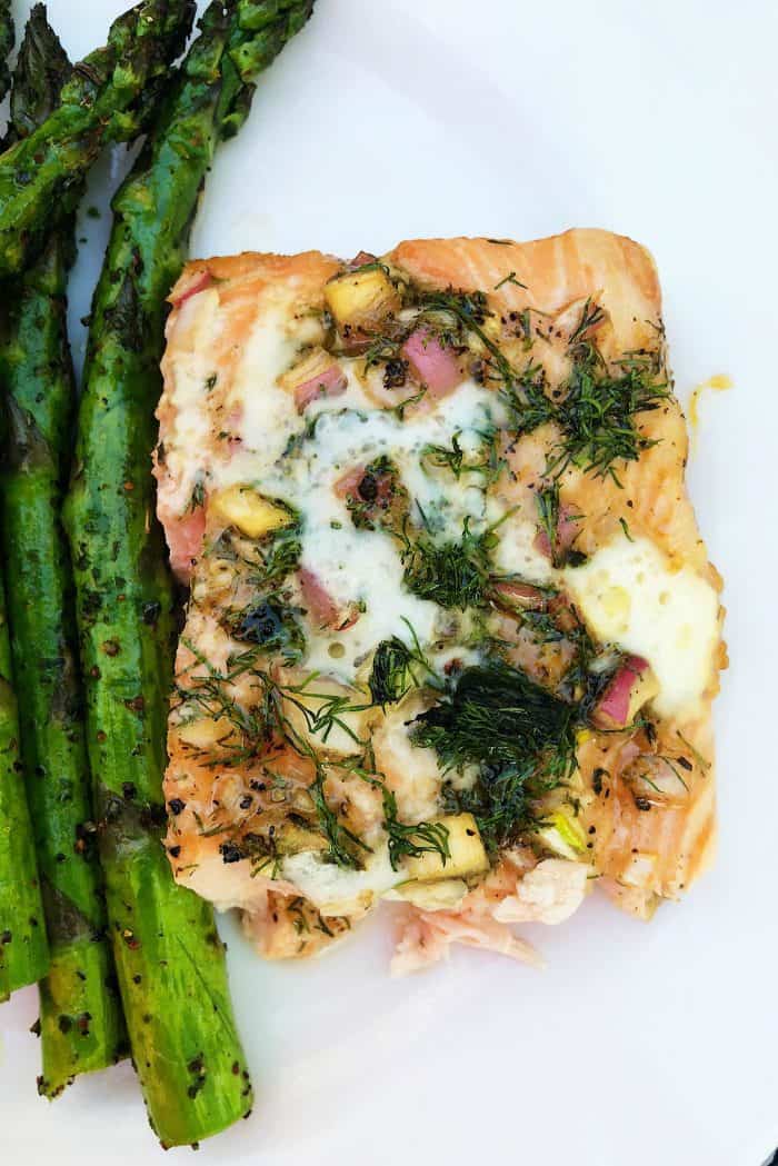 The BEST Lime-Dill Shallot Grilled Salmon Recipe