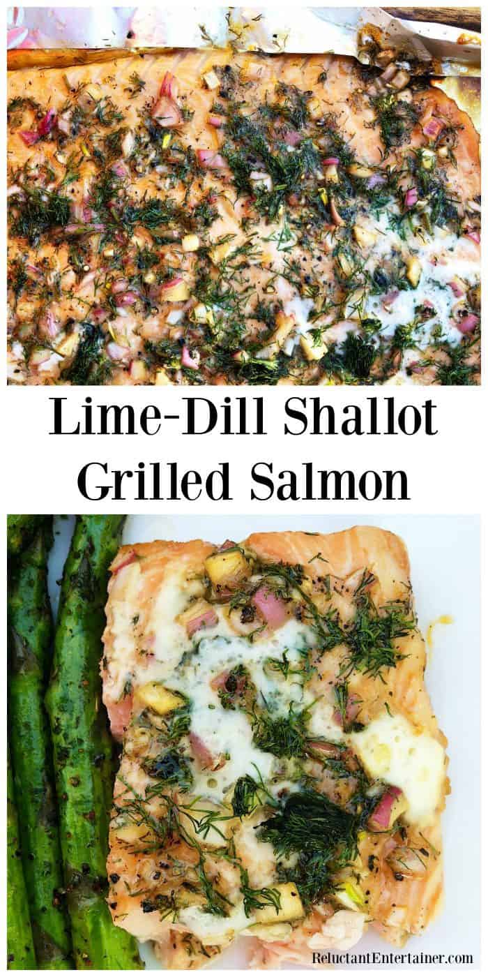 Lime-Dill Shallot Grilled Salmon 