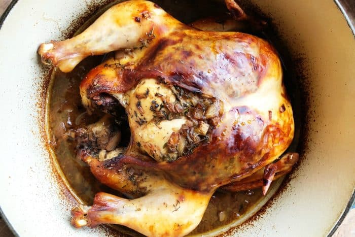 Easy Roasted Balsamic Whole Chicken Recipe