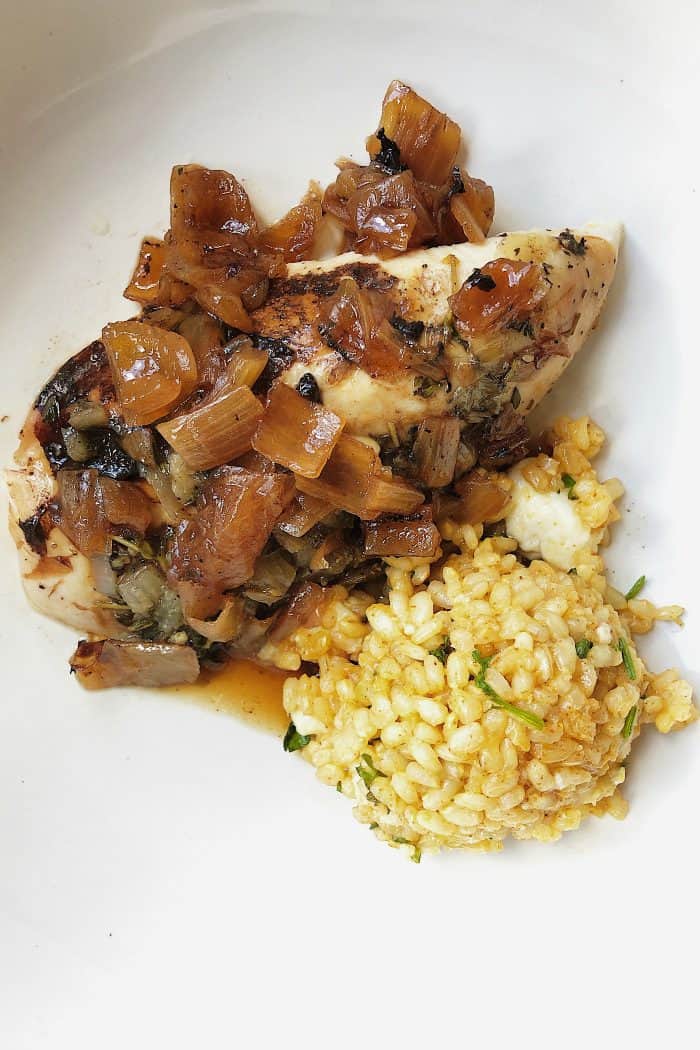 Roasted Balsamic Whole Chicken Recipe + RICE