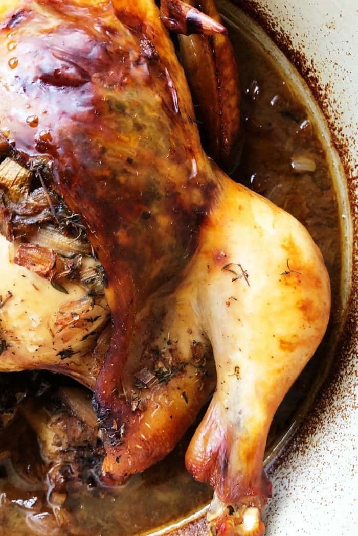 Fabulous Roasted Balsamic Whole Chicken Recipe