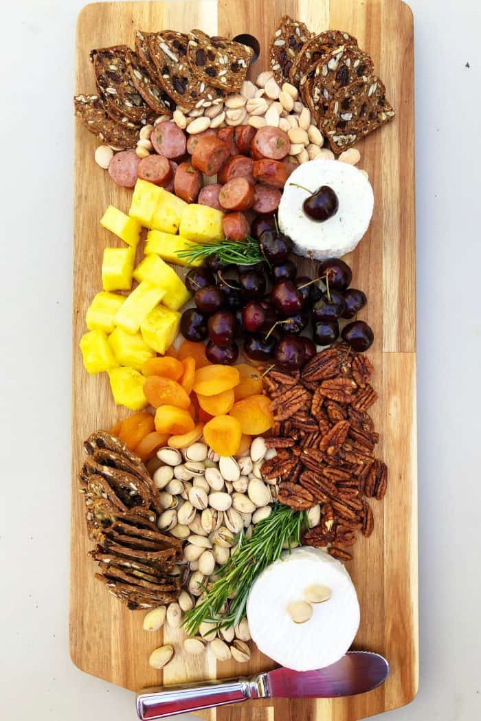 summer pineapple cheese board