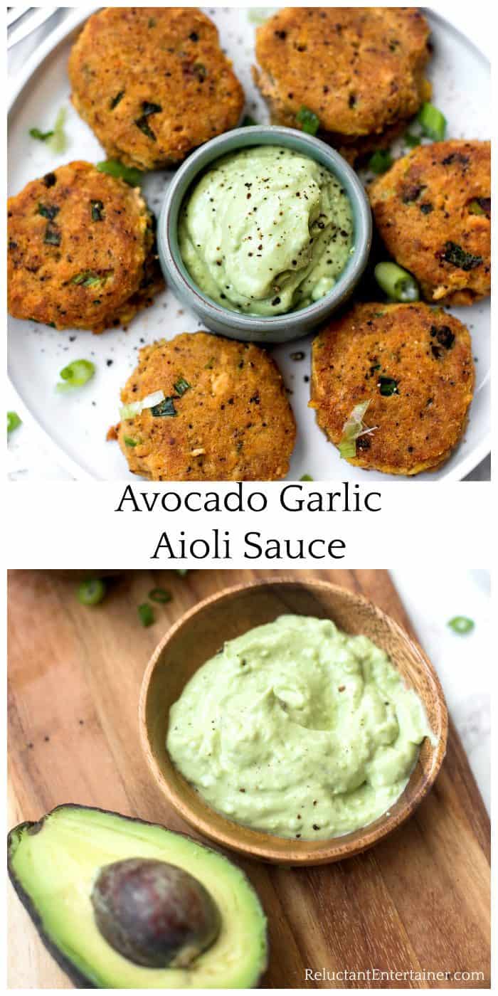 Avocado Garlic Aioli Sauce Recipe - Reluctant Entertainer