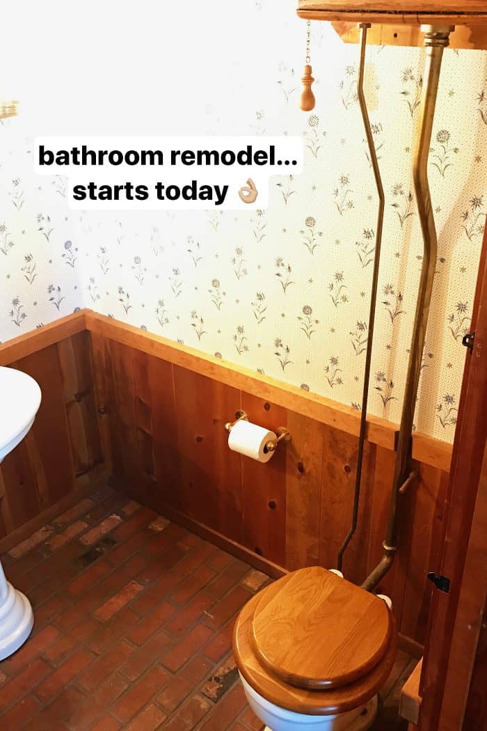 DIY Mountain Home Bathroom Remodel - high tank toilet