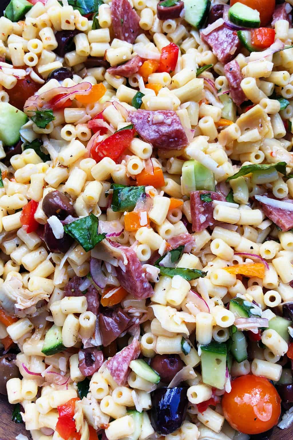 Easy Summer Italian Pasta Salad Recipe Reluctant Entertainer