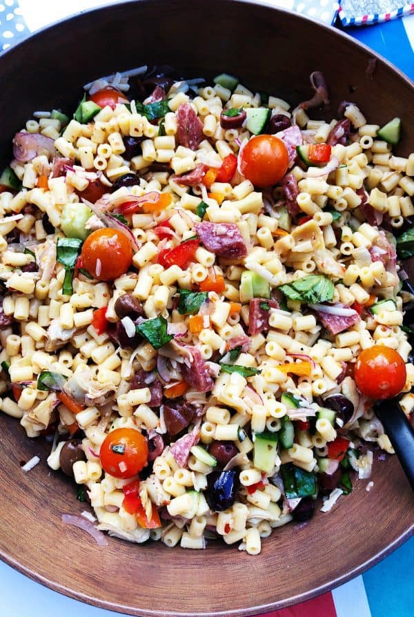 Easy Summer Italian Pasta Salad Recipe - Reluctant Entertainer