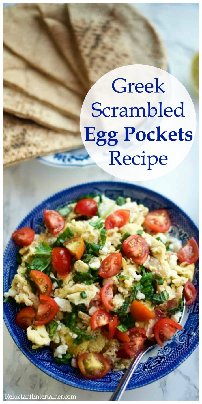 Greek Scrambled Egg Pockets