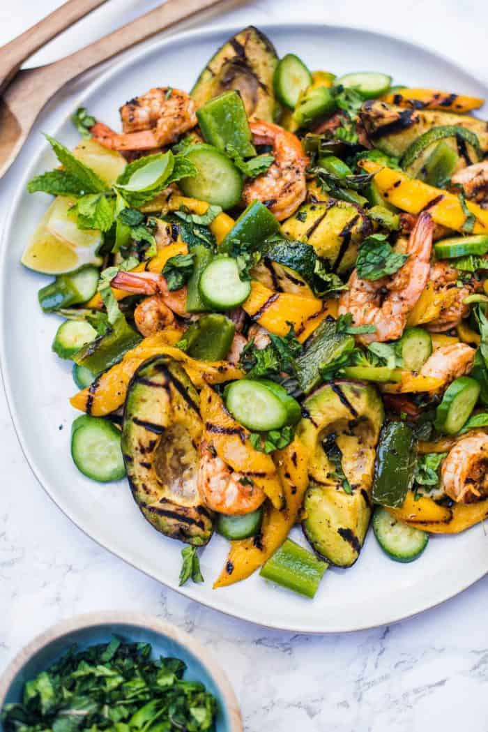 Summer Grilled Shrimp Salad