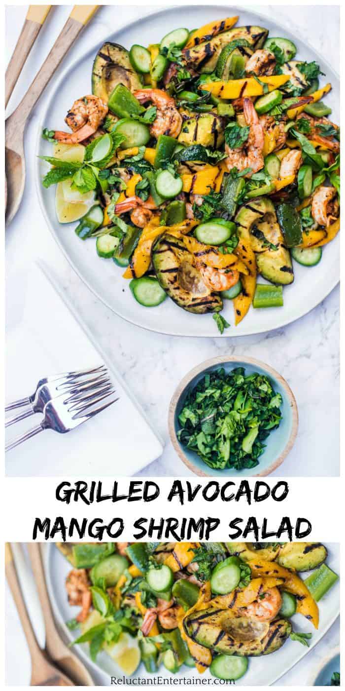 Grilled Avocado Mango Shrimp Salad Recipe