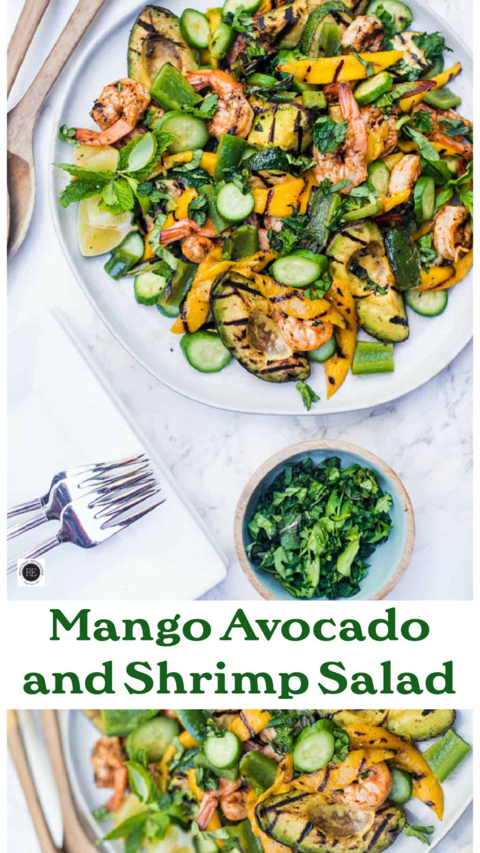 Mango Avocado and Shrimp Salad