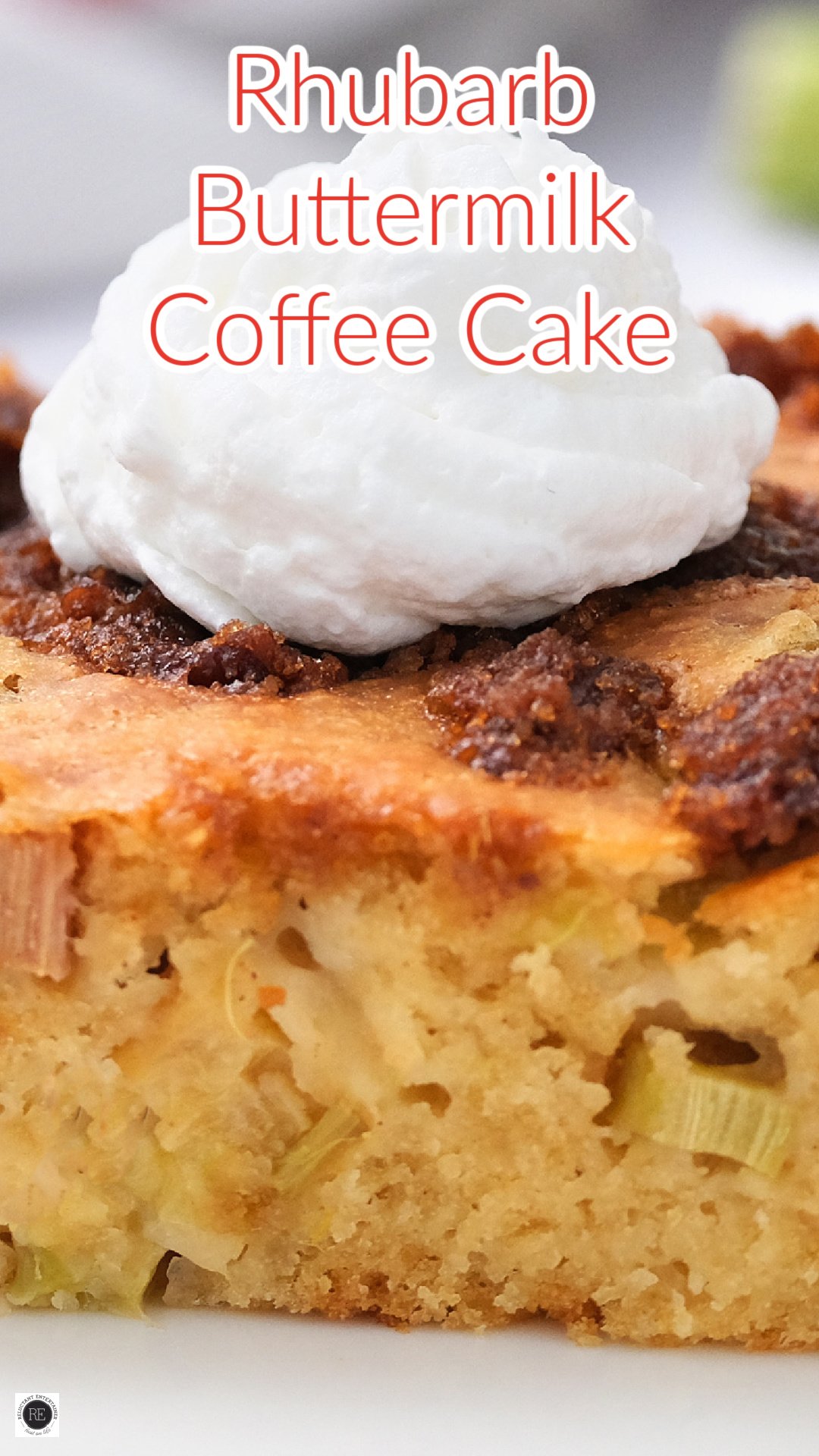 Rhubarb Buttermilk Coffee Cake