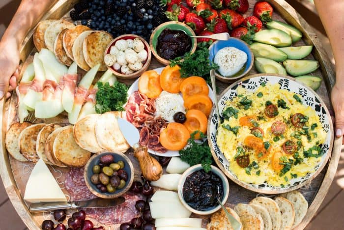 Easy Scrambled Egg Brunch Charcuterie Board