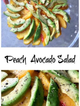 Fresh Peach and Avocado Salad