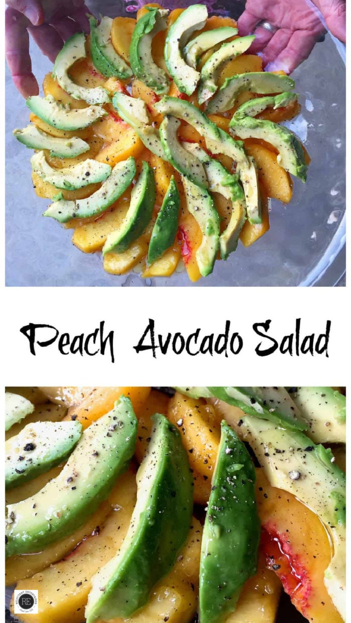 Fresh Peach and Avocado Salad