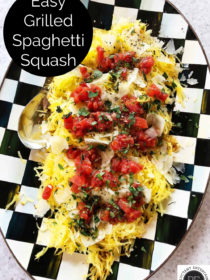 delicious plate of grilled spaghetti squash