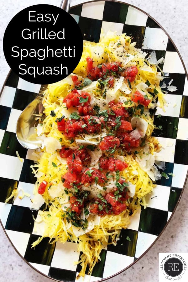 delicious plate of grilled spaghetti squash
