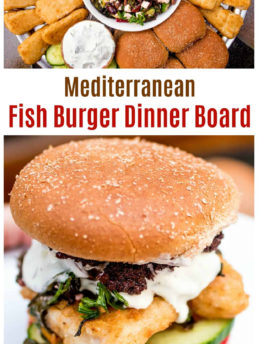 Fish Burger Dinner Board