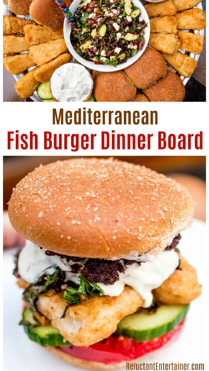 Fish Burger Dinner Board