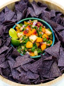 Fresh Peach Salsa With Mint