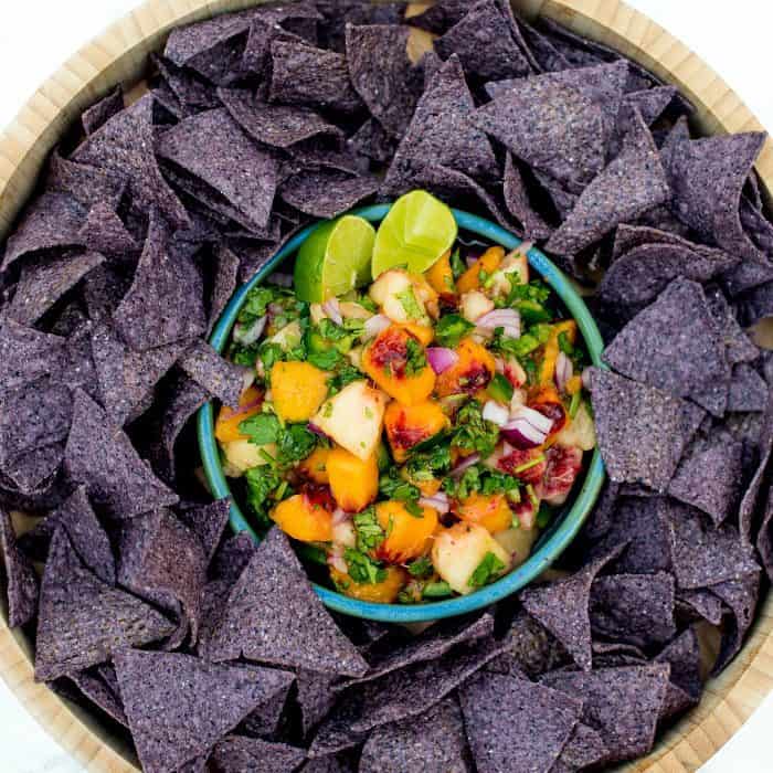 Easy Fresh Peach Salsa With Mint Recipe