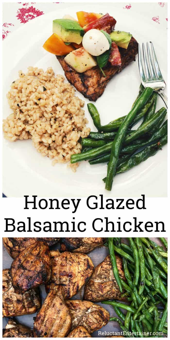 Grilled Honey Glazed Balsamic Chicken Recipe