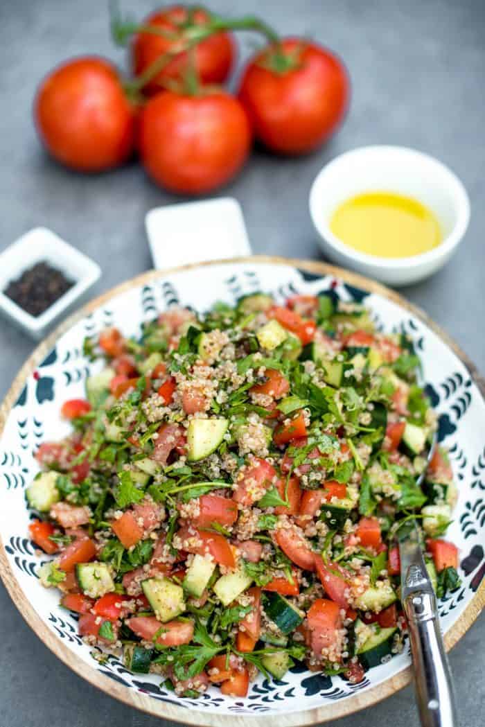 Israeli Quinoa Chopped Salad Recipe