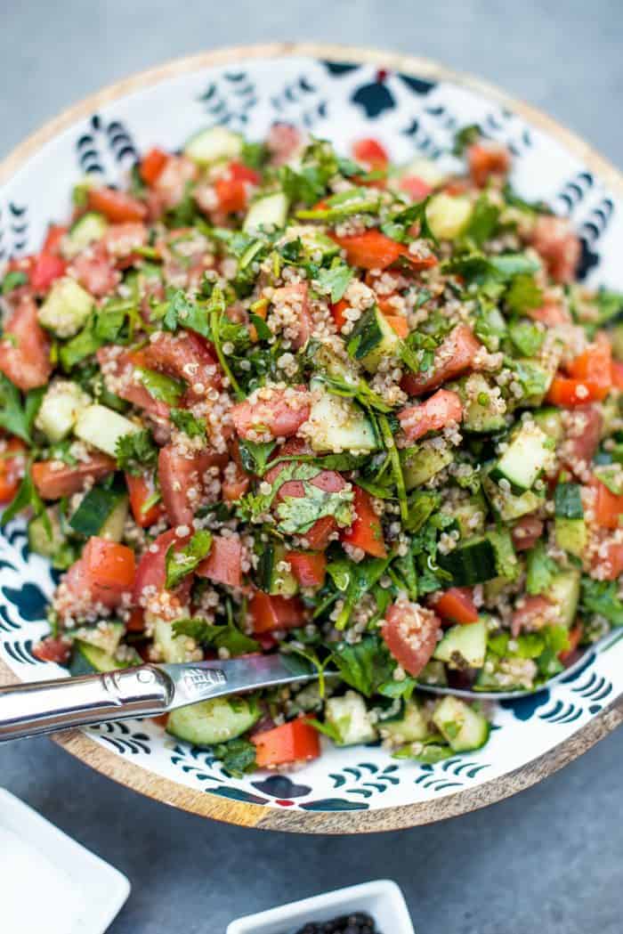 Israeli Quinoa Chopped Salad