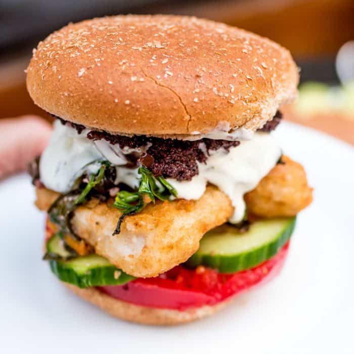 a Fish Burger