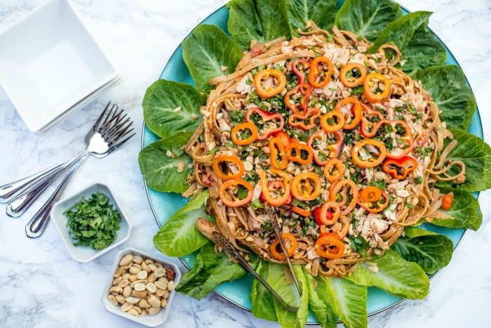 SO GOOD Thai Chicken Fettuccine Salad