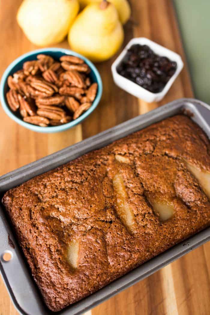 BEST Tart Cherry Banana Pear Bread Recipe