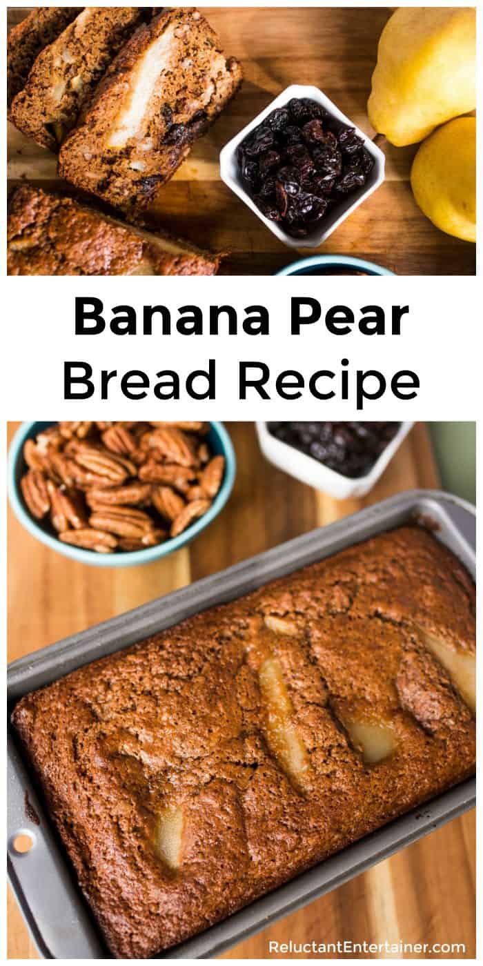 Tart Cherry Banana Pear Bread