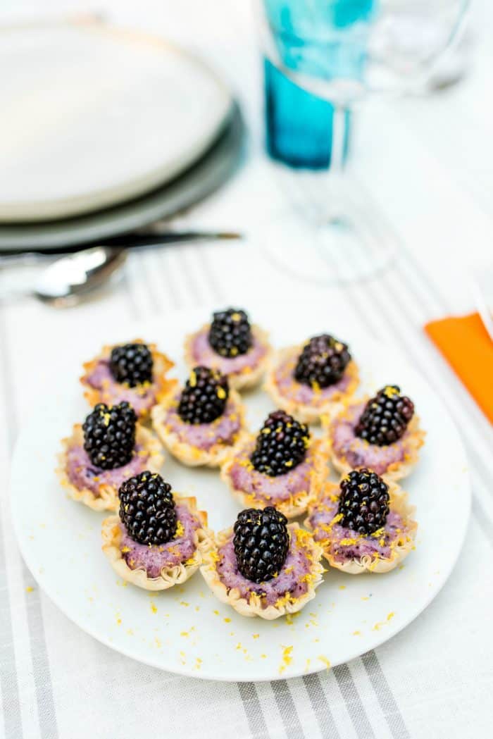 Blackberry Lemon Cups Dessert